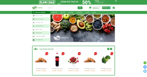 Theme Bách hóa xanh