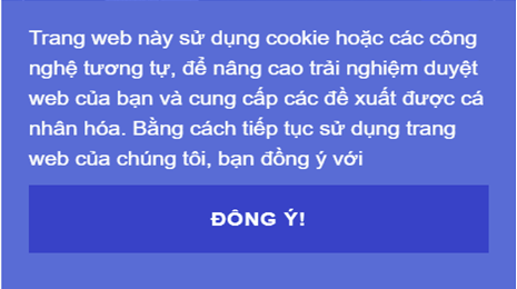 A blue and white rectangular box with white text Description automatically generated