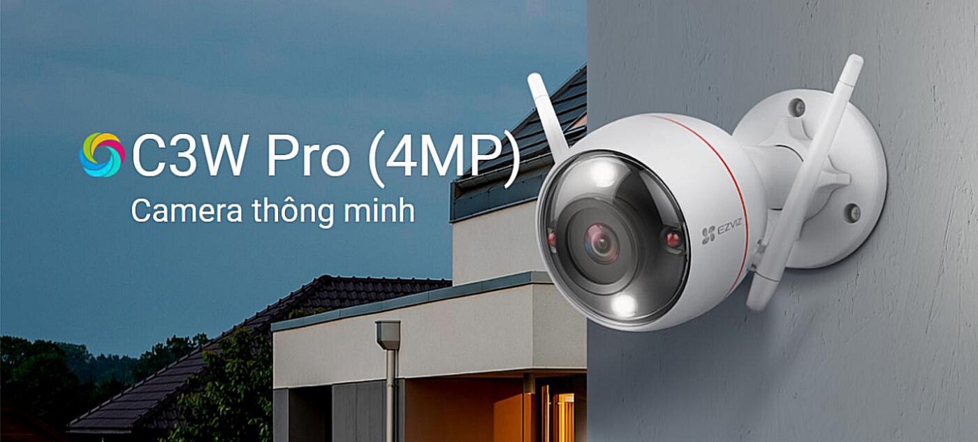Camera Ezviz C3W PRO 4MP có màu ban đêm cao cấp